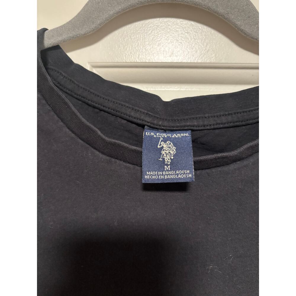 U.S. Polo Assn. Black Logo Crew Neck T-Shirt M - Picture 3 of 6